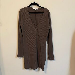 Joah Brown Chocolate Long Sleeve Dress
